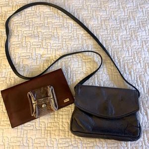 Purse‎ Bundle: All Leather-crossbody/coin/wallet